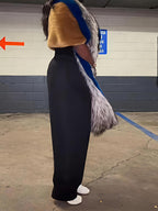 Faux Fur Asymmetrical Shrug