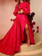 Elegant High Waist Two Pieces Dress