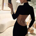 The Gold Circular Back Piece Adjustable Length