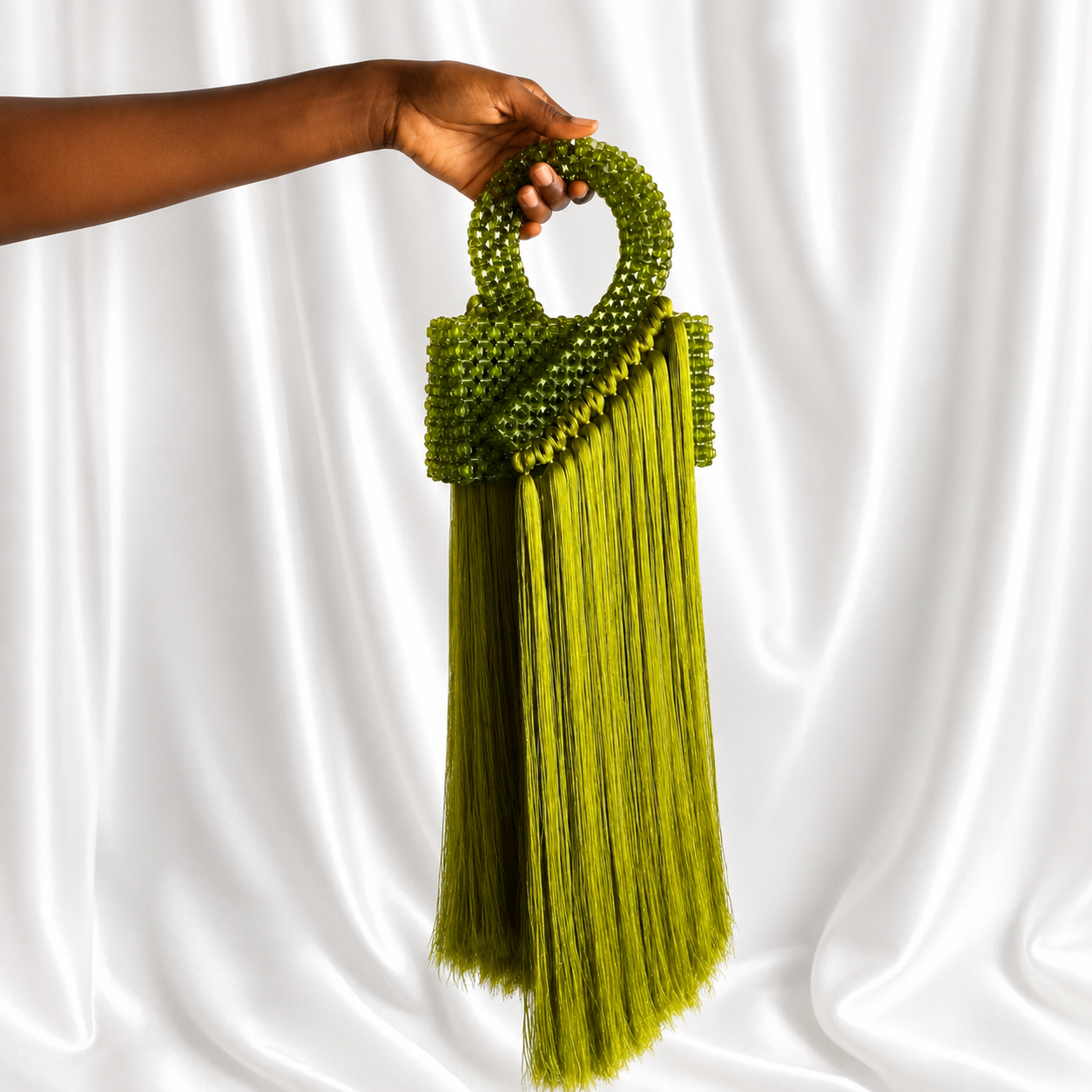 Fringe Crystal Handbag