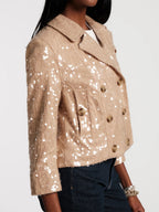 Fashion Double-breasted Sequin Jacket