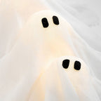 Halloween Light Ghost Wreath Front Door Arrangement Pendant