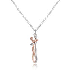 Jewelry Hug Pendant Necklace 18K Gold Couple Necklace