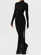 Crystal-embellished Ruched Three Pieces Set