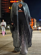 Sequined Sparkle Shine Blouse & Rhinestones Pants