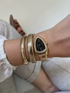 Dazzle Snake-shaped Steel Band Watch