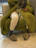 Thickened Sweater Loose Long Cardigan