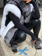Faux Fox Fur Coat Vest
