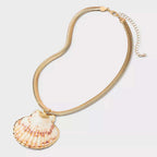 Fashion Beach Shell Starfish Sea Shell Necklace Earrings