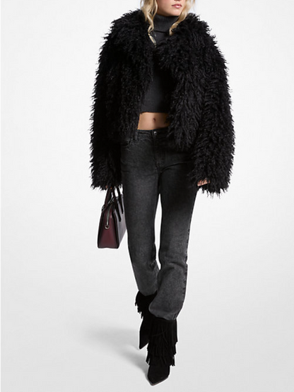 Cropped Fur Jacket
