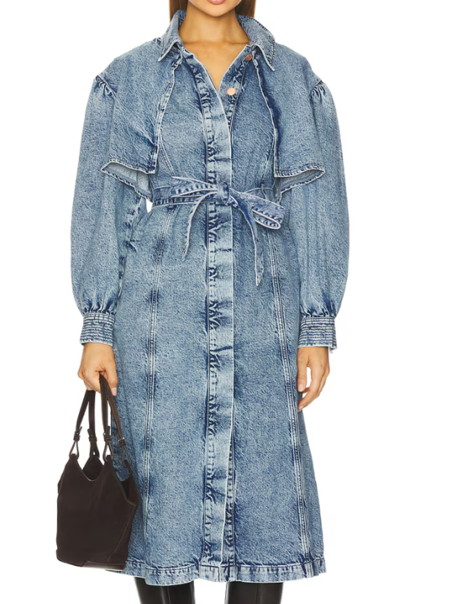 Denim Trench Coat
