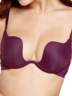 Women's Deep U Multi-Way Push Up Convertible Low Cut Plunge Bra