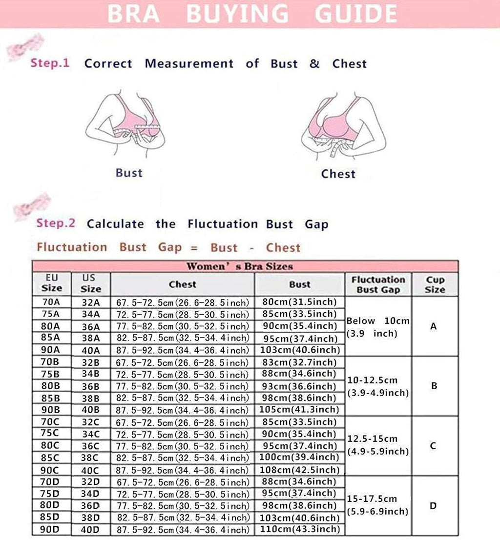 Women's Deep U Multi-Way Push Up Convertible Low Cut Plunge Bra