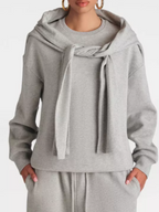 Solid Color Loose Sport Suit