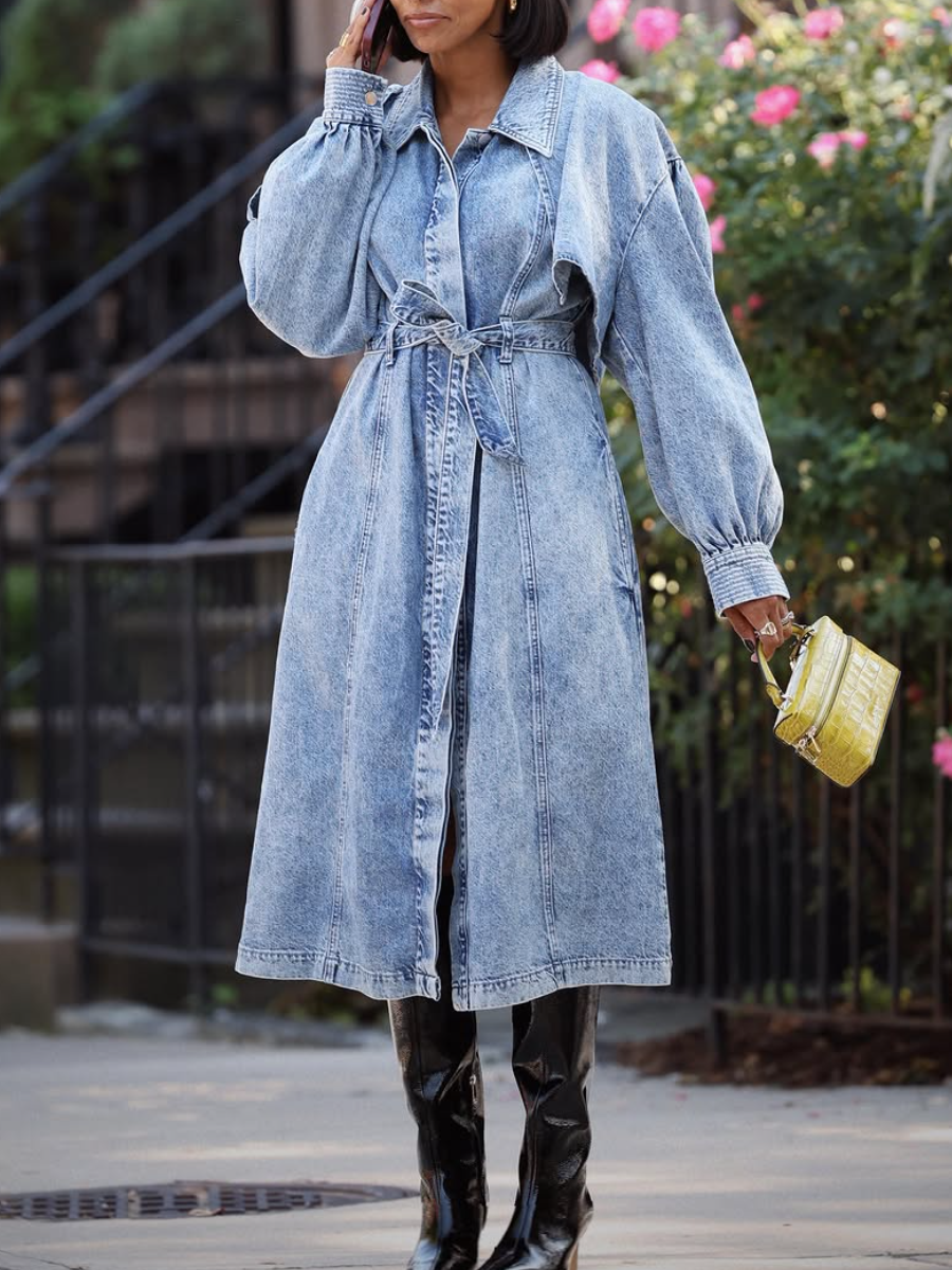 Denim Trench Coat