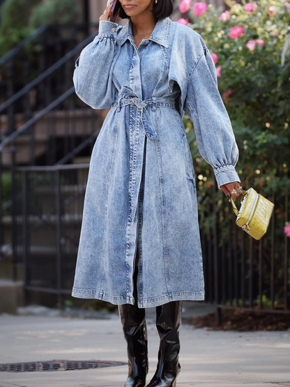 Denim Trench Coat