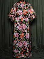 Printed Backless Shirt Suit