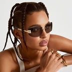 Fashion Wrap Around Frame Sunglasses