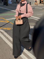 Appliques Shirt & High Waist Overalls