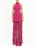 Hanged Neck Tassel Dress