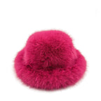 Faux Fox Fur Plush Fisherman Hat