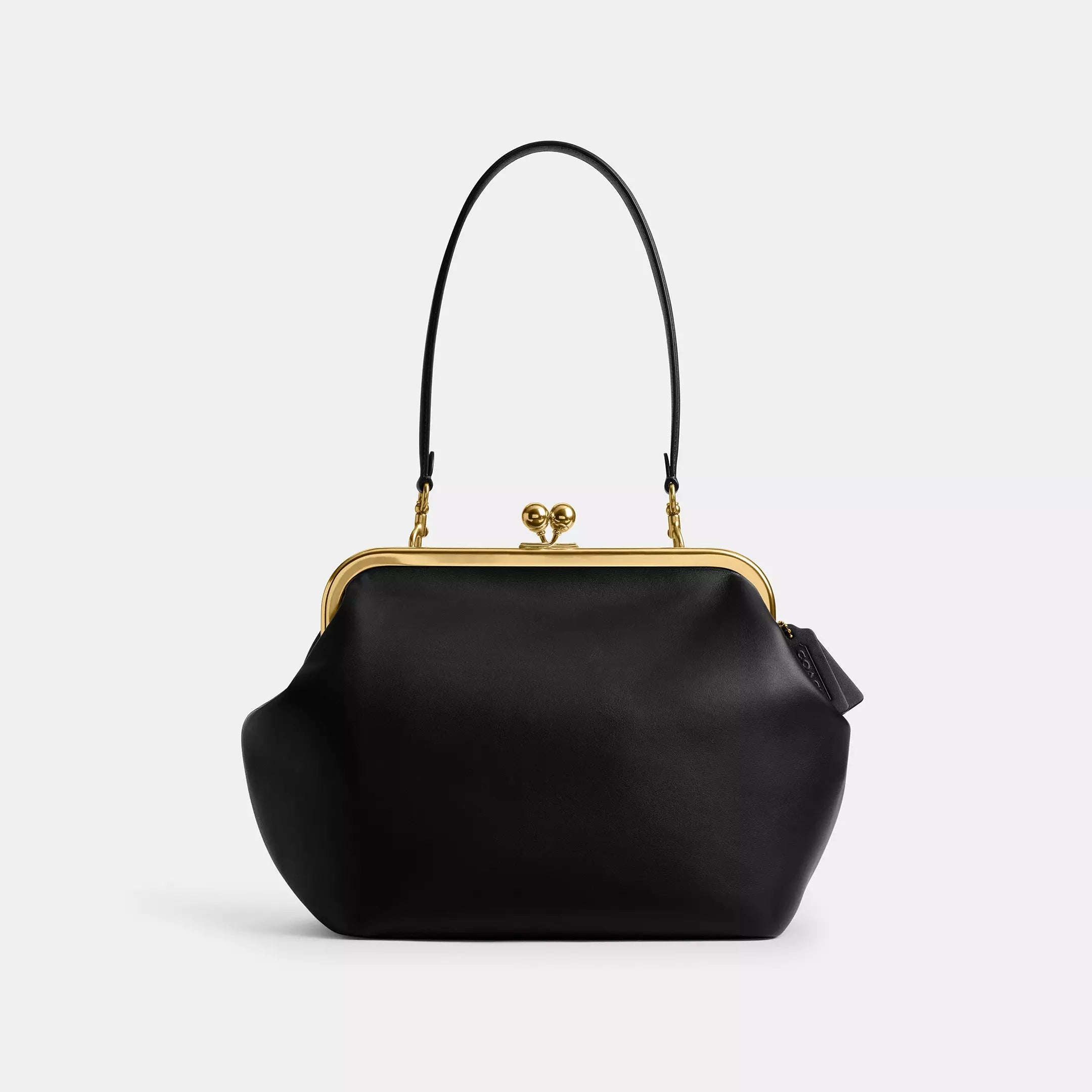 Kiss Lock Frame Large Weave Straw Clutch