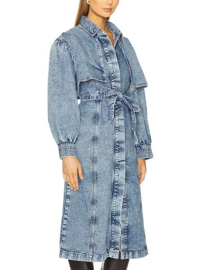 Denim Trench Coat