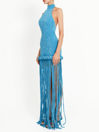 Hanged Neck Tassel Dress
