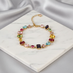 Rainbow Cross Pendant Necklace