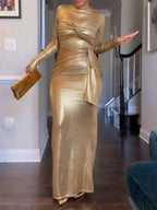Heather Gold Bodycon Dress